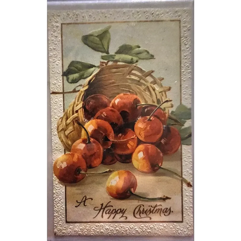 Lot Of Four Vintage Antique Embossed Postcards Christmas Baby Pet
